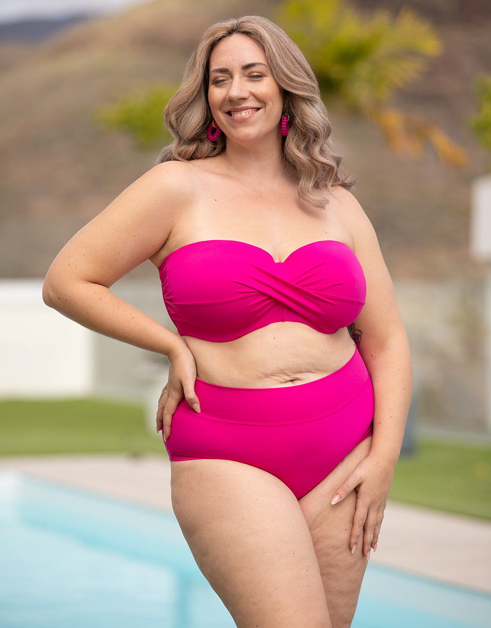 Multiway-Bikini-Top "Monaco" pink
