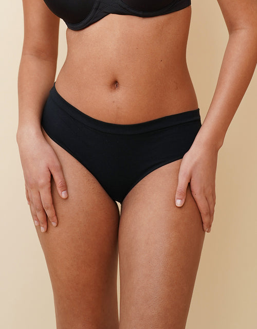 Panty-Set 2x "Cotton Basic" black