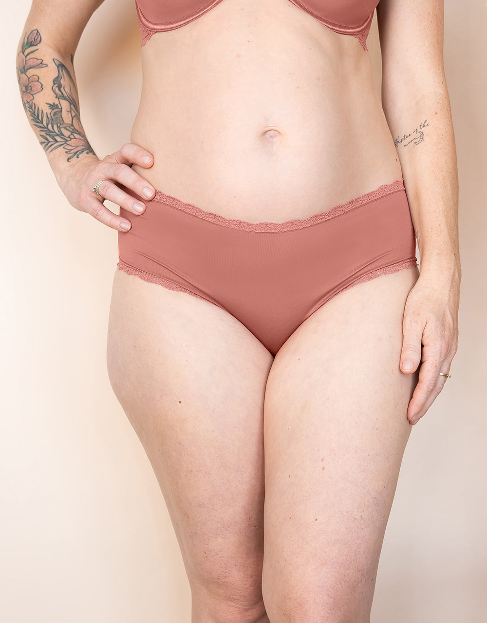 Panty-Set 2x "Basic" terra