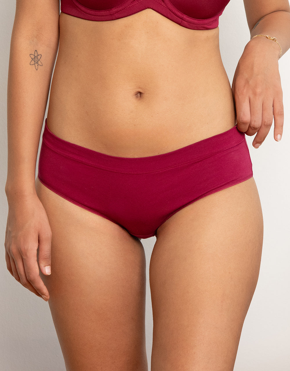 Panty "Cotton Basic" bordeaux