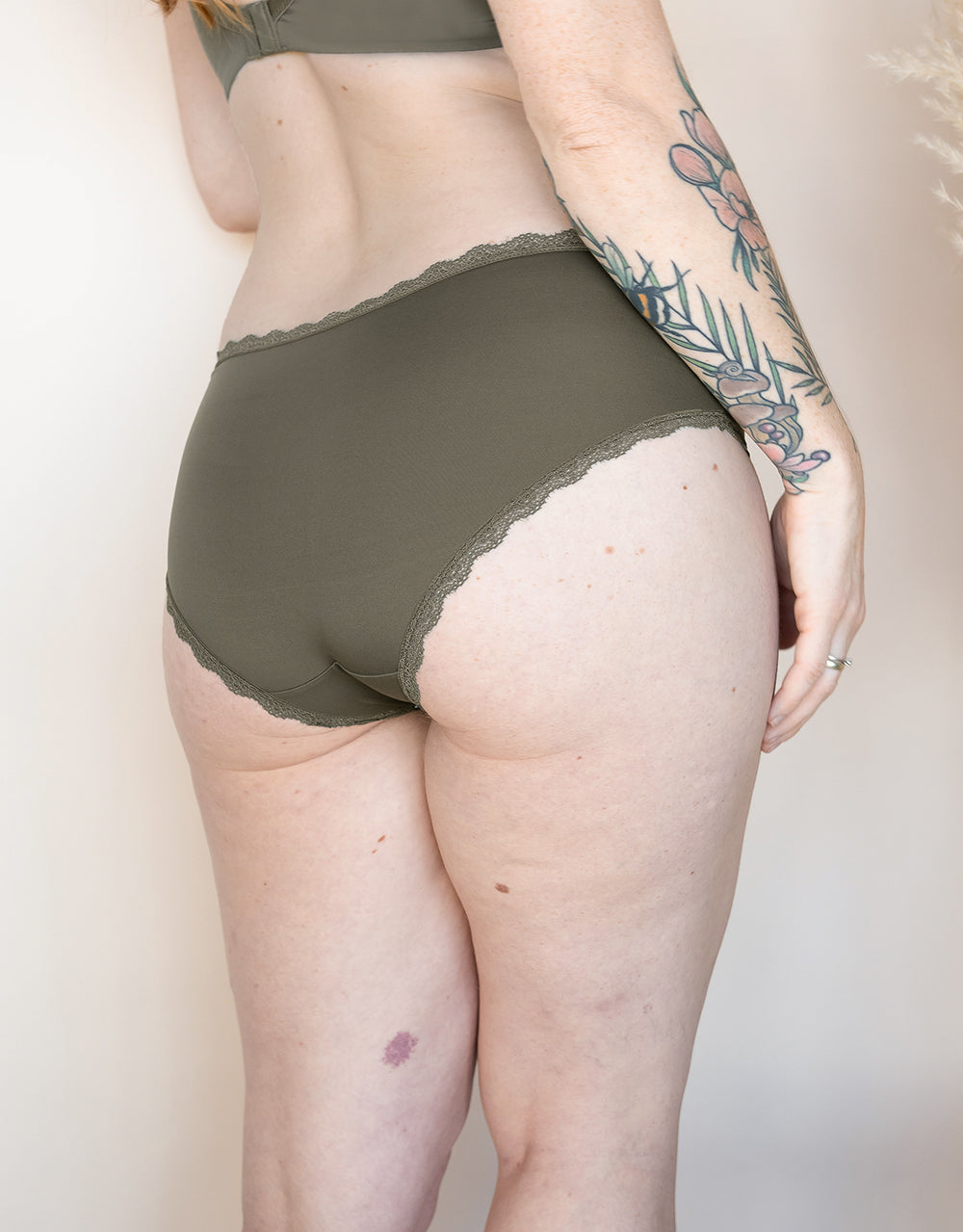 Panty-Set 2x "Basic" olive