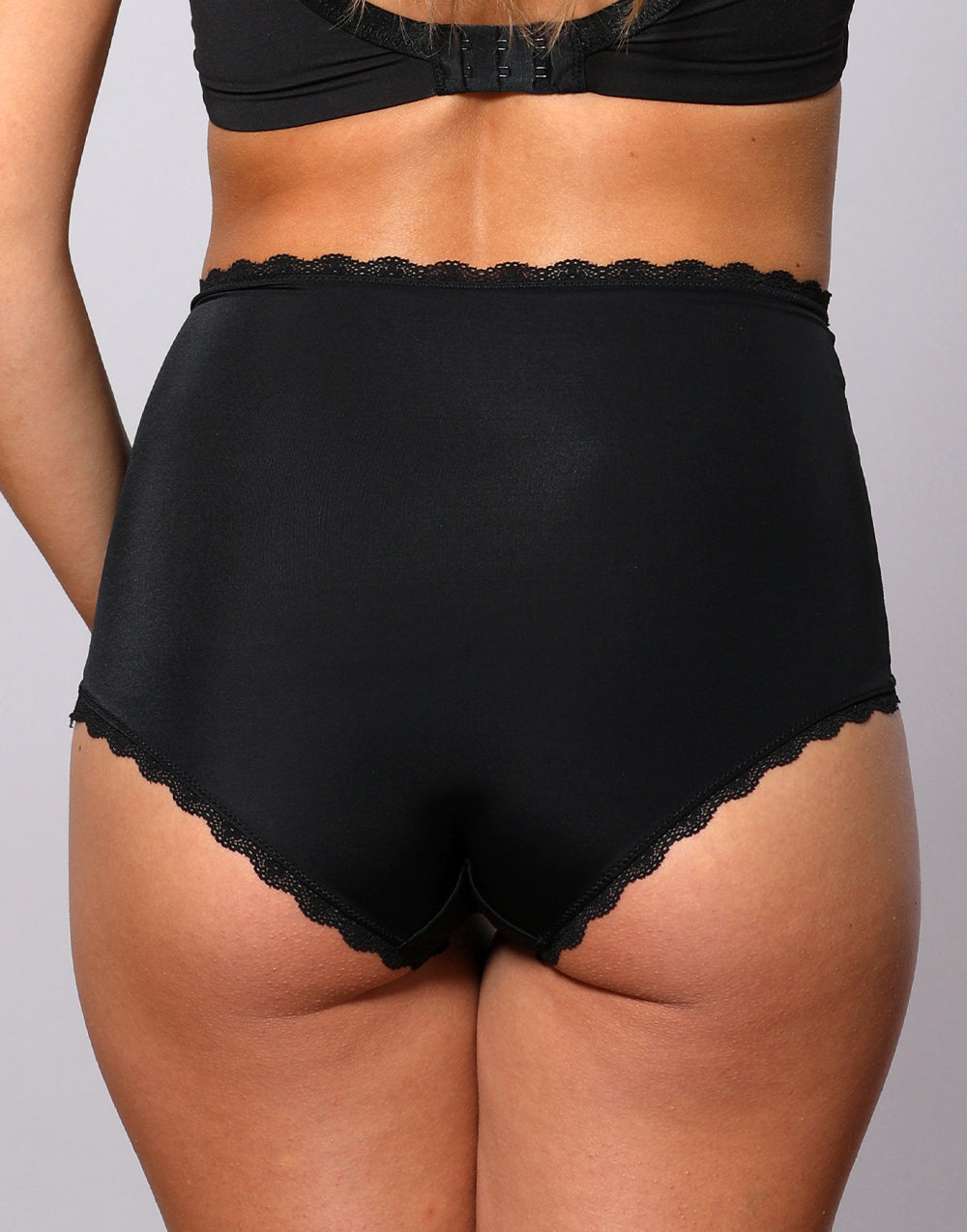 High-Waist-Panty "Pure Basic" black