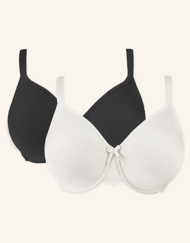 Bra Set 2x Lucy Black/Ivory