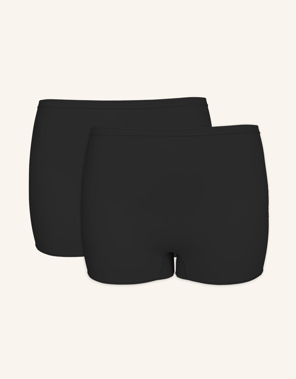 High-Waist-Shorts-Set 2x "Basic" black