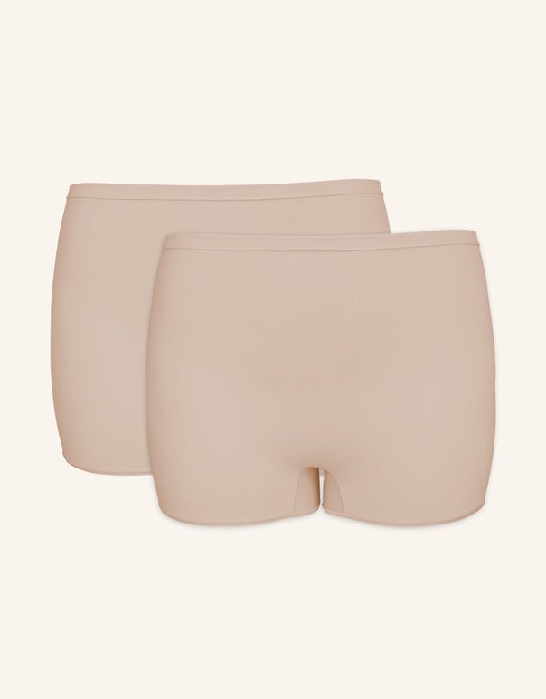 High-Waist-Shorts-Set 2x "Basic" cappuccino