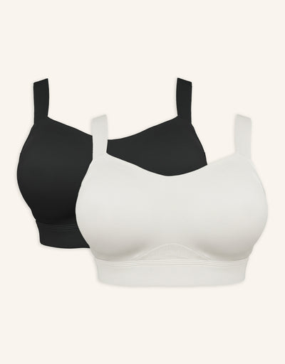 Sports Bra Set 2x Jive Black/Ivory