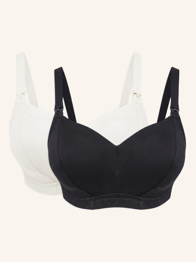 Nursing Bralette Set 2x Cozymama Black/Ivory
