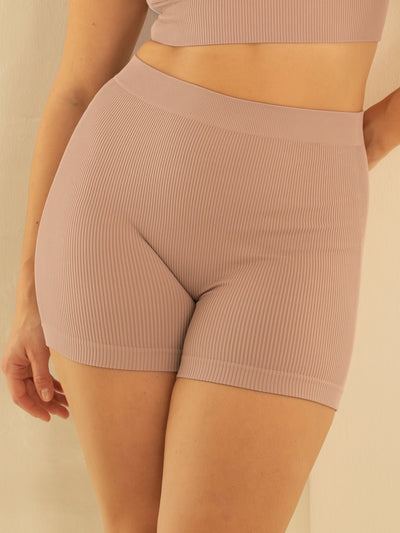 High-Waist Shorts Freeda Taupe