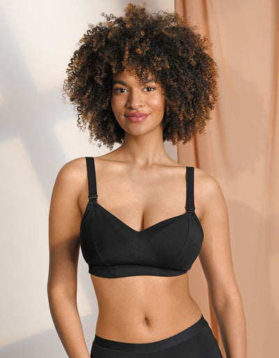 Nursing Bralette Set 2x Cozymama Black/Ivory