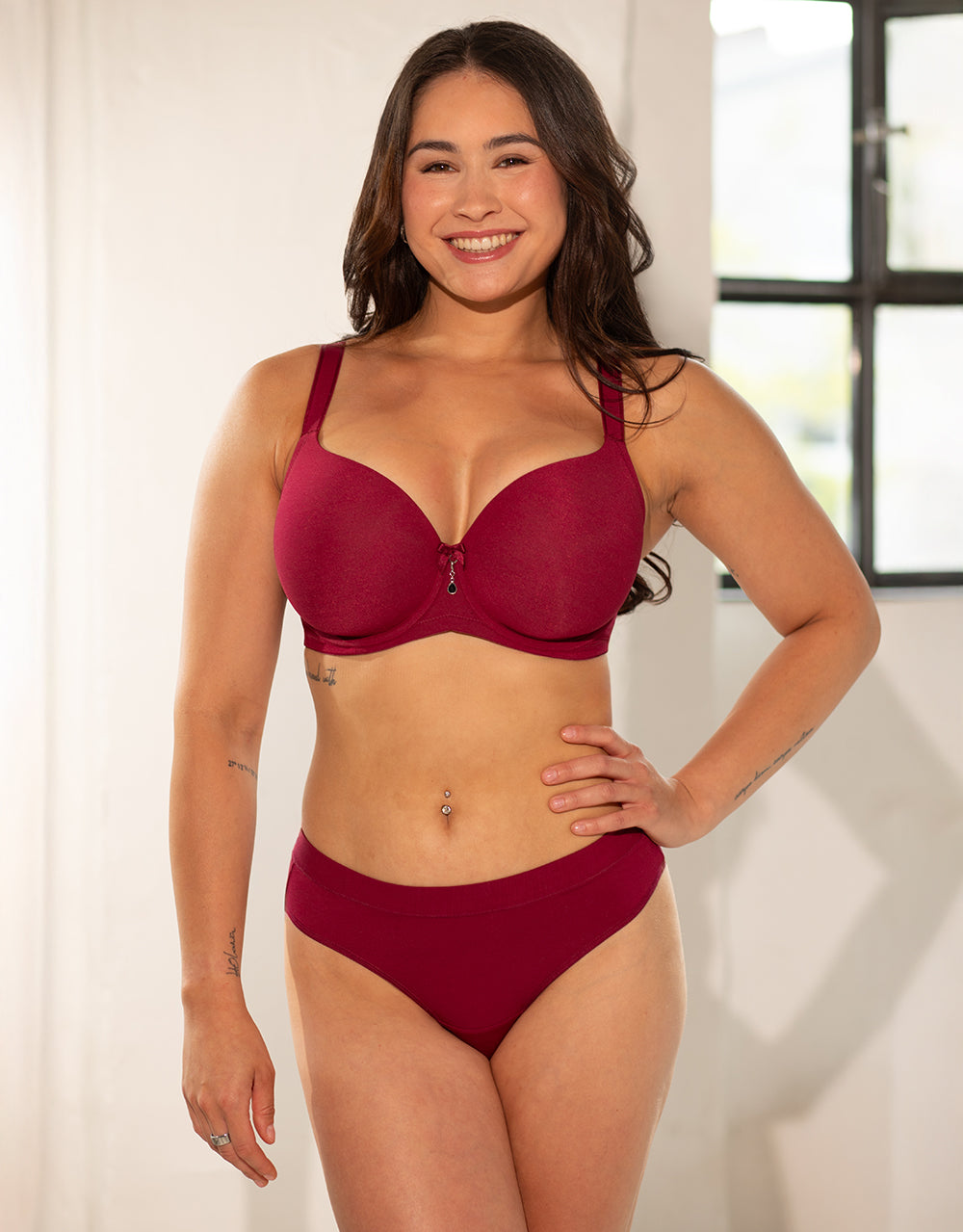 String-Set 2x "Cozy Basic" bordeaux