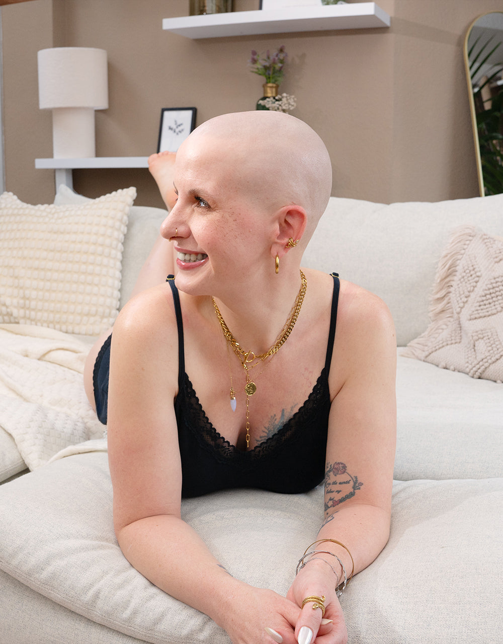 Top-Set 2x "Cotton-Lace" black