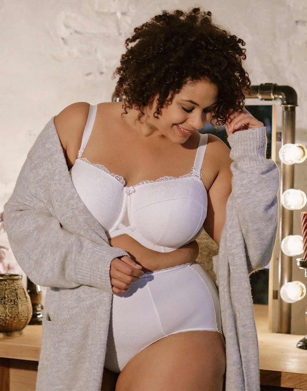 High-Waist-Panty "Diamond" ivory